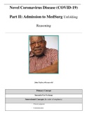 Novel Coronavirus Disease &lpar;COVID-19&rpar; Part II&colon; Admission to MedSurg Unfolding Reasoning &sol; John Taylor&comma; 68 years old 2022 update
