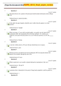NURS&lowbar;6512&lowbar;final&lowbar;exam&lowbar;review Latest