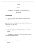 Employment and Labor Law, Cohen - Exam Preparation Test Bank (Downloadable Doc)
