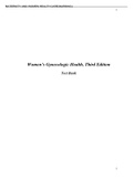 Women's Gynecologic Health 3rd Edition Test Bank &lpar;Graded A&plus;&comma; All chapters Complete&rpar; Answer Key at the chapter end