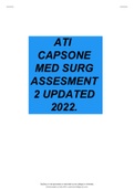 ATI Capstone Med Surg Assessment 2 (UPDATED 2022)
