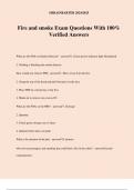Fire and smoke Exam Questions With 100&percnt; Verified Answers