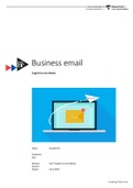 Business email English for the media HVA cijfer 8.0