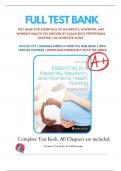 Test Bank for Essentials of Maternity&comma; Newborn&comma; and Women&rsquo;s Health 5th Edition by Susan Ricci&comma; Chapter 1-51