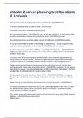 chapter 2 career planning test Questions & Answers