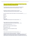 Topic Test Review&num;8 Drugs as Medicine&comma; Illegal Drugs&comma; Drug Use Risks&comma; Choosing a Drug-Free Life