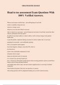Head to toe assessment Exam Questions With 100&percnt; Verified Answers&period;