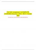 FAC1601 Assignment 3 &lpar;COMPLETE ANSWERS&rpar; Semester 2 2024 - DUE 1 October 2024 FINANCIAL ACCOUNTING AND REPORTING