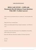 HESI CASE STUDY - COPD with Pneumonia Darrell Johnson&period; Exam Questions With 100&percnt; Verified Answers