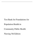 Test Bank for Foundations for Population Health in Community Public Health Nursing 5th Edition.pdf