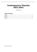 Contemporary Theories on B&M lecture notes 2021-2022