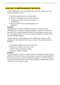 HESI EXIT COMPREHENSIVE REVIEW EXAM B QUESTION AND ANSWERS EXPLAINED&comma;100&percnt; CORRECT
