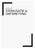 microbiologie - samenvatting (les + boek) hfst 5- sterilisatie en ontsmetting 