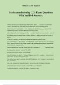 Icc decommissioning &lpar;U2&rpar; Exam Questions With Verified Answers&period;