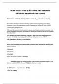 RCFE BUNDLED EXAMS  QUESTIONS WITH VERIFIED DETAILED ANSWERS &lpar;100&percnt; Pass&rpar;