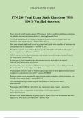 ITN 260 Final Exam Study Questions With 100&percnt; Verified Answers&period;