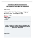 Parenteral Medications Dosage Calculations &vert; Quiz &num;3&colon; 50 Questions&vert; 2022 latest update 