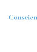 Class Notes - Conscience 