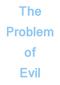 Class Notes - The Problem of Evil