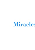 Class Notes - Miracles