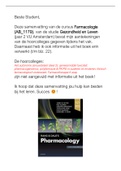 Farmacologie SAMENVATTING (AB_1179); Gezondheid en Leven (jaar 2) 