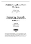 Engineering Economics Financial Decision Making for Engineers&comma; Fraser - Downloadable Solutions Manual &lpar;Revised&rpar;