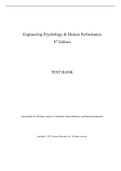Engineering Psychology and Human Performance, Wickens - Exam Preparation Test Bank (Downloadable Doc)