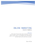 Online Marketing - Lectures & Study Notes