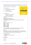 Hulp nodig voor je Procedures en Recht examen&quest;