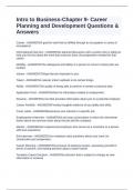 Intro to Business-Chapter 9- Career Planning and Development Questions & Answers