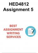 HED4812 Assignment 5 &lpar;COMPLETE QUESTIONS & ANSWERS&rpar; 2024 - DUE 30 September 2024 &semi;100 &percnt; TRUSTED workings&comma; Expert Solved&comma; Explanations and Solutions&period;