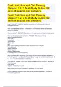 Basic Nutrition and Diet Therapy Chapter 1&comma; 2&comma; 3 Test Study Guide 182 correct quizzes and answers&period; Basic Nutrition and Diet Therapy Chapter 1&comma; 2&comma; 3 Test Study Guide 182 correct quizzes and answers&period; Basic Nutrition and Diet Therapy Chapter 1&comma; 2&comma; 3 Test Stu