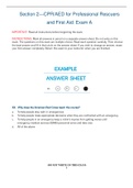 CPR-AED for Professional Rescuers and First Aid- Exam A&period;