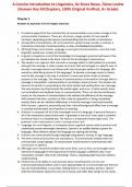 A Concise Introduction to Linguistics&comma; 6e Bruce Rowe&comma; Diane Levine &lpar;Answer Key All Chapters&comma; 100&percnt; Original Verified&comma; A&plus; Grade&rpar;