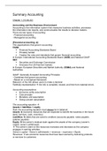 Summary + lecture notes Accounting (Horngren's Accounting)