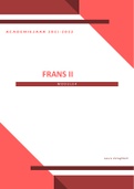 Samenvatting theorie Frans II, module 4, 2021-2022