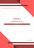 Woordenschat en theorie Frans II, module 4, 2e jaar rechtspraktijk, 2021-2022