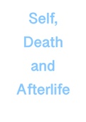 Class Notes - Self, Death & Afterlife