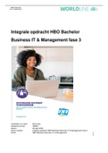 Integrale opdracht HBO Bachelor Business IT  Management fase 3