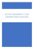 ISC3701 ASSIGNMENT 2 ANSWERS AND GUIDELINES 2022