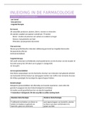 Samenvatting  Farmacologie (V5X511)