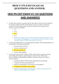 HESI V3 PN EXIT EXAM 110 QUESTIONS AND ANSWER&period;