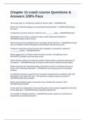 Chapter 11 crash course Questions & Answers 100&percnt; Pass