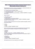 NHA&colon; Certified Clinical Medical Assistant Practice Exam 1&comma; With Quality Answers&sol; solutions A&plus;&period;