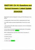 RADT1001 Ch 16 &vert; Questions and Correct Answers &vert; Latest Update 2024&sol;2025