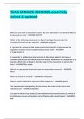 TEAS SCIENCE 2024&lowbar;2025 exam fully solved & updated