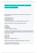 TEAS test Science exam with complete solutions 2024&lowbar;2025