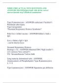 NBME CBSE ACTUAL TEST QUESTIONS AND ANSWERS 2024&sol;2025&lpar;Quiz bank with all the correct answers&rpar;&lpar;usmle step 1&rpar;Medical examination
