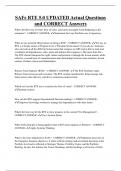 SAFe RTE 5&period;0 UPDATED Actual Questions  and CORRECT Answers