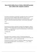 Basic Math Ability Exam A Relias 2024-2025 graded and verified with complete solutions